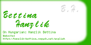 bettina hanzlik business card